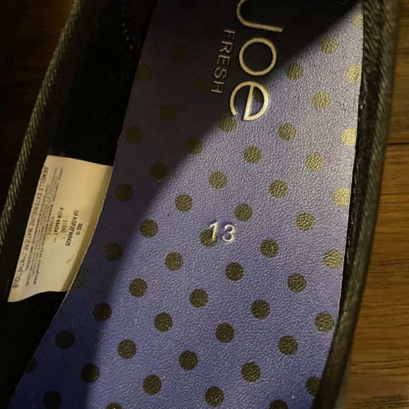 New kids ballet flats with bows black dress shoes size 13 - Picture 2 of 5